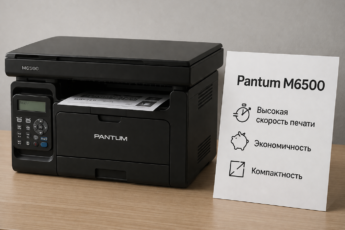 Монохромный лазерный принтер Pantum M6500 с характеристиками высокой скорости, экономичности и компактного размера.